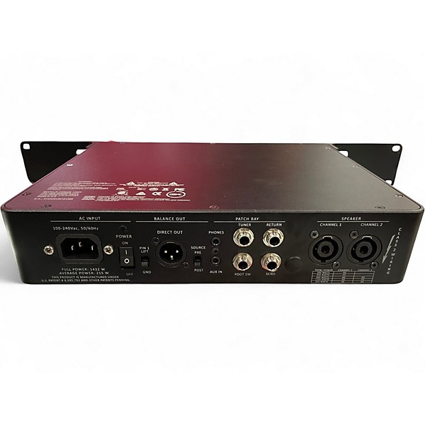 Used Gallien-Krueger 1200S Fusion Tube Bass Amp Head