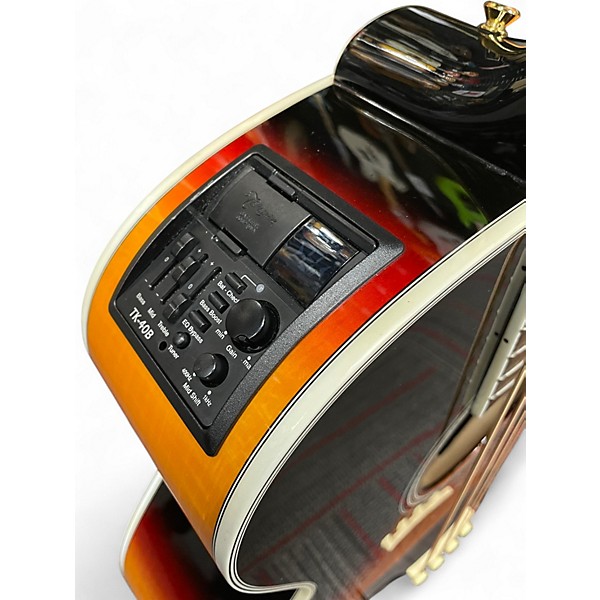 Used Takamine GB72CE Sunburst Acoustic Bass Guitar