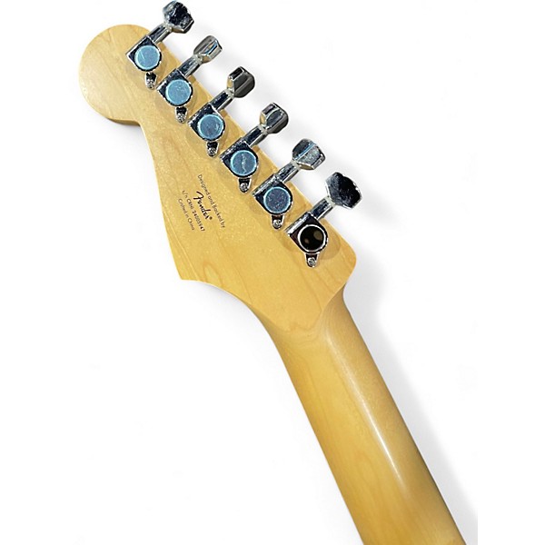 Used Squier STRATOCASTER Flat Black Solid Body Electric Guitar