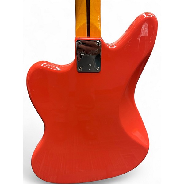 Used Squier Vintage Modified Jaguar Red Solid Body Electric Guitar