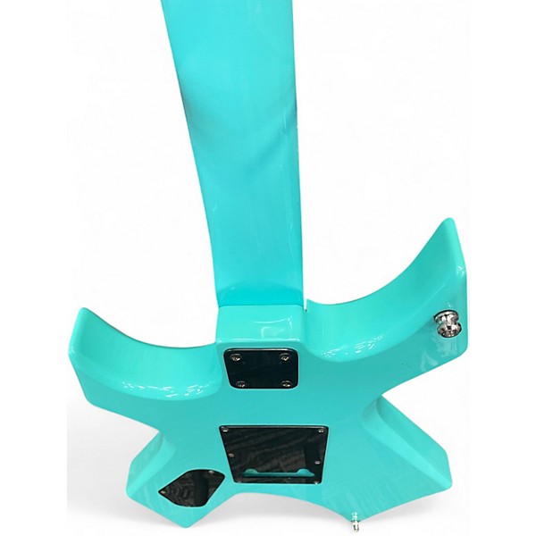 Used B.C. Rich PLATINUM SERIES WARLOCK TEAL Solid Body Electric Guitar