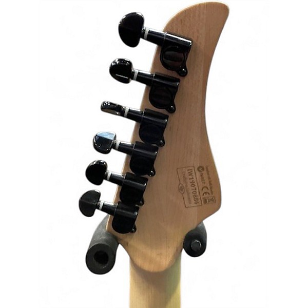 Used Schecter Guitar Research CR6 Trans Green Burl Top Solid Body Electric Guitar