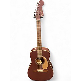 Used Fender Malibu CE BURGANDY STAIN Acoustic Electric Guitar