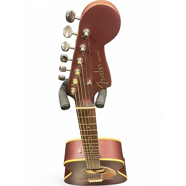Used Fender Malibu CE BURGANDY STAIN Acoustic Electric Guitar