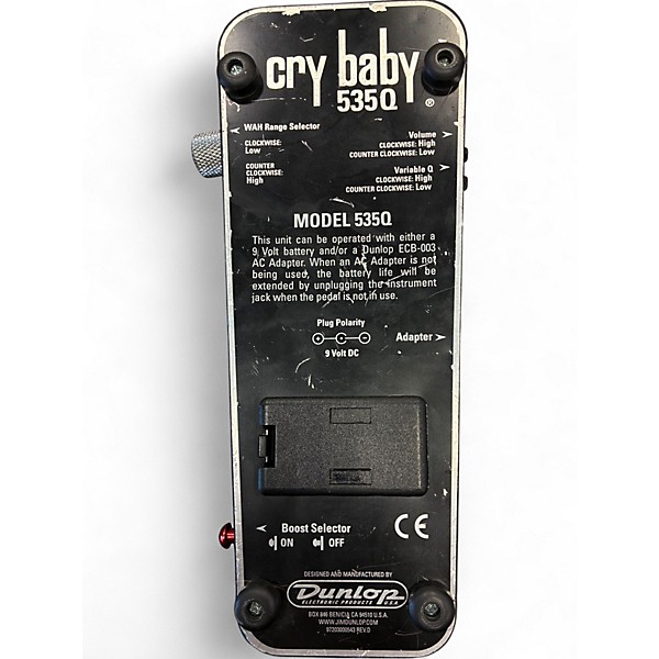 Used Dunlop 535Q Cry Baby Multi-Wah Effect Pedal