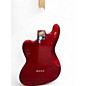Used Squier Paranormal Rascal Bass HH  Guitar Candy Apple Red Electric Bass Guitar