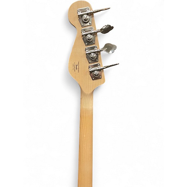 Used Squier Paranormal Rascal Bass HH  Guitar Candy Apple Red Electric Bass Guitar