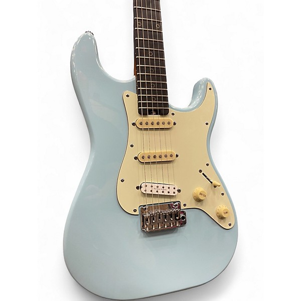 Used Schecter Guitar Research Diamond Series Nick Johnston SSS Blue Solid Body Electric Guitar