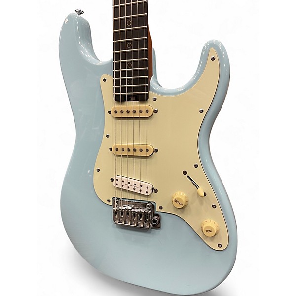 Used Schecter Guitar Research Diamond Series Nick Johnston SSS Blue Solid Body Electric Guitar