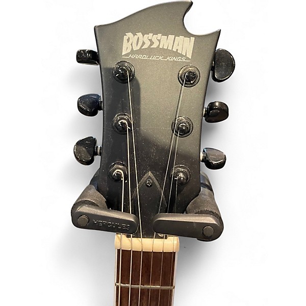 Used HardLuck Kings Bossman Green Solid Body Electric Guitar