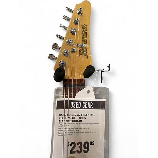 Used Ibanez AZ ESSENTIAL YELLOW Solid Body Electric Guitar