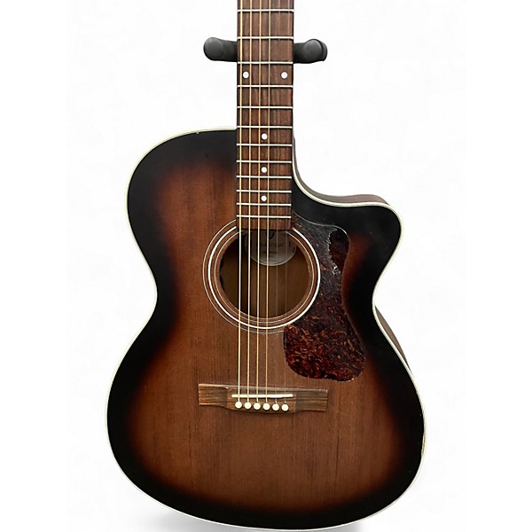 Used Guild OM240 CHARCOAL BURST Acoustic Electric Guitar