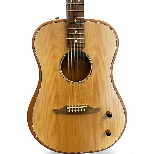 Used Fender Highway Dreadnought Natural Acoustic Electric Guitar