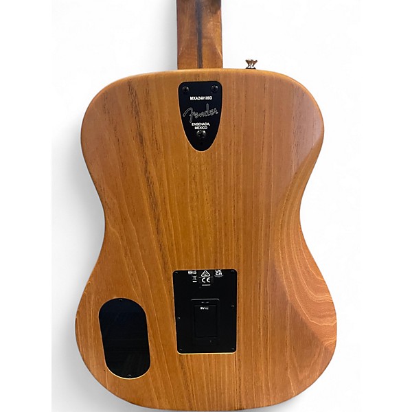 Used Fender Highway Dreadnought Natural Acoustic Electric Guitar