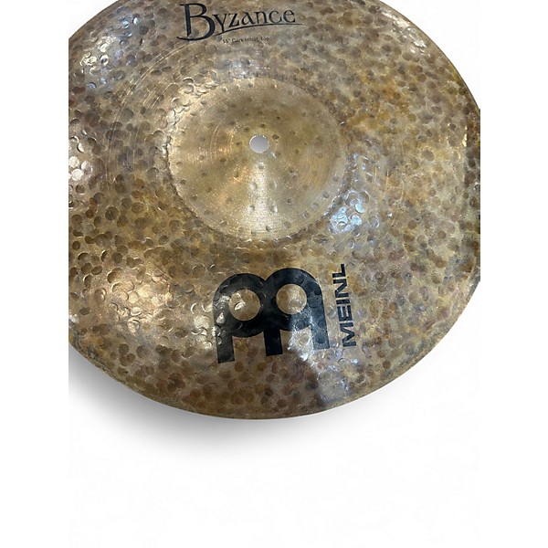 Used MEINL 15in Byzance Dark Hi Hat Pair Cymbal