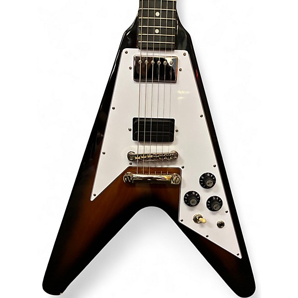 Used 2025 Epiphone FLYING V 70S Vintage Sunburst Solid Body Electric Guitar