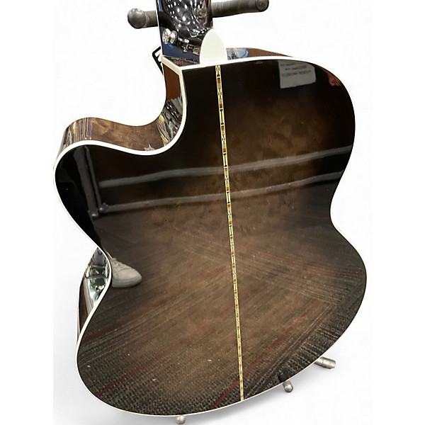 Used Michael Kelly MKDF5 5 String Dragonfly Acoustic Electric Trans Black Acoustic Bass Guitar