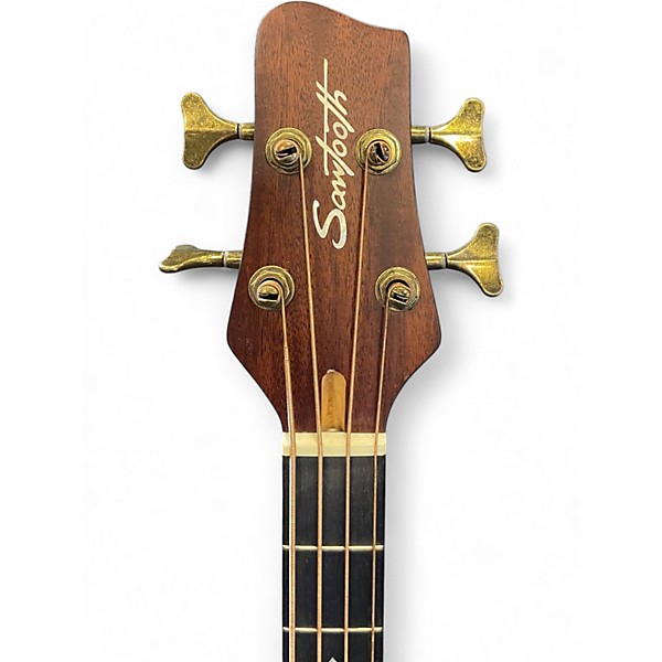 Used Sawtooth ST-AB24EC-FMSV Natural Acoustic Bass Guitar