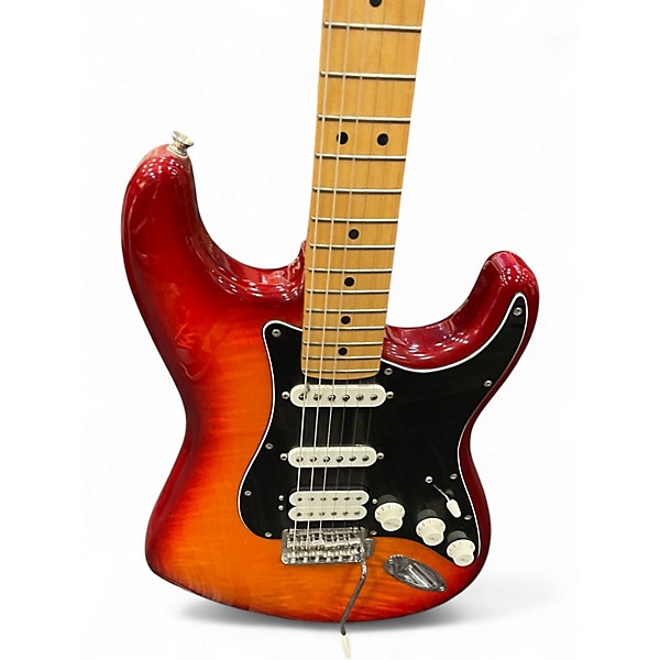 Used Fender Player Stratocaster HSS Cherry Sunburst Solid Body Electric Guitar