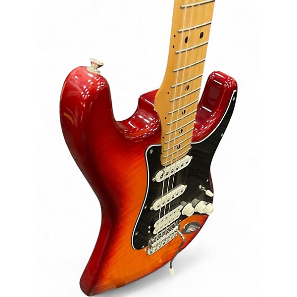 Used Fender Player Stratocaster HSS Cherry Sunburst Solid Body Electric Guitar
