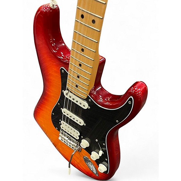 Used Fender Player Stratocaster HSS Cherry Sunburst Solid Body Electric Guitar