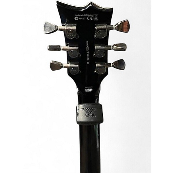 Used ESP LTD EC1001FR Trans Black Solid Body Electric Guitar