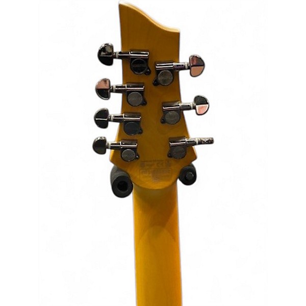 Used Schecter Guitar Research Demon 7 String White Solid Body Electric Guitar