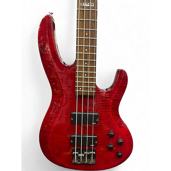 Used ESP LTD B154DX RED Electric Bass Guitar