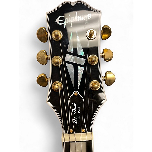 Used Epiphone Les Paul Custom Buttercream Solid Body Electric Guitar