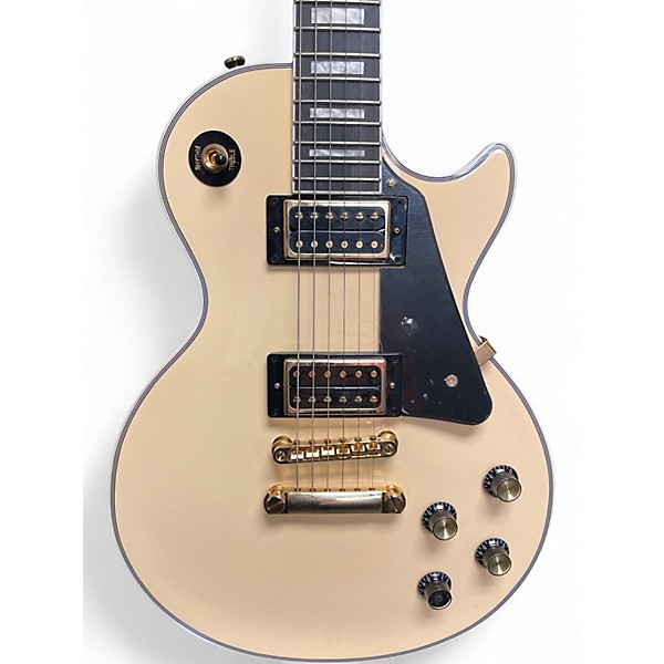 Used Epiphone Les Paul Custom Buttercream Solid Body Electric Guitar