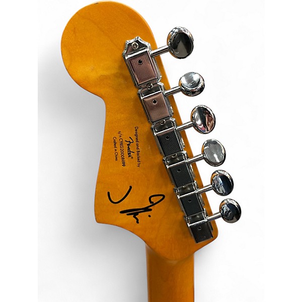 Used Squier J Mascis Jazzmaster Alpine White Solid Body Electric Guitar