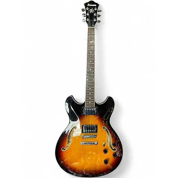 Used Ibanez AS73B Artcore 2 Color Sunburst Hollow Body Electric Guitar
