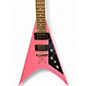 Used Douglas Pink V pink Solid Body Electric Guitar