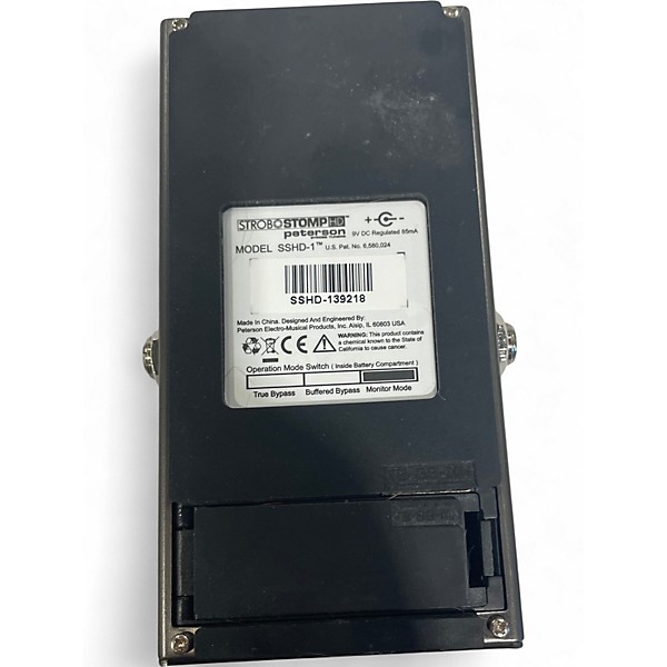 Used Peterson STROBOSTOMPHD Tuner Pedal