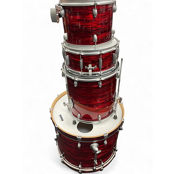 Used Gretsch Drums 4 Piece Catalina Club Rock Red  Drum Kit