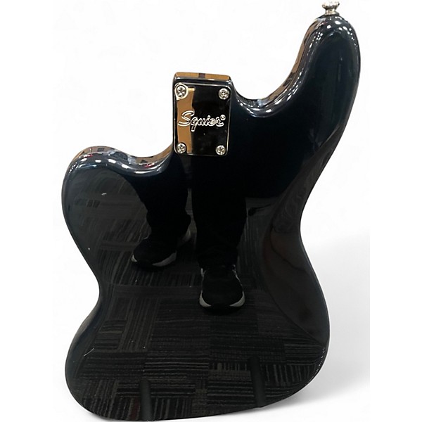 Used Squier Vintage Modified Bass VI Black Electric Bass Guitar