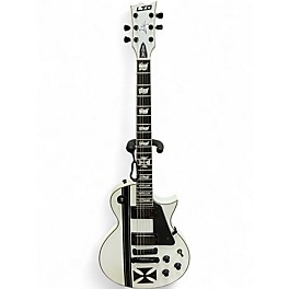 Used ESP James Hetfield Iron Cross White Solid Body Electric Guitar