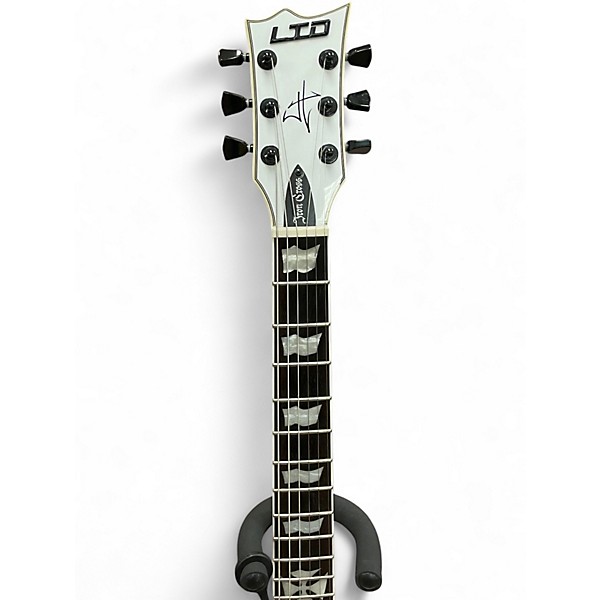 Used ESP James Hetfield Iron Cross White Solid Body Electric Guitar
