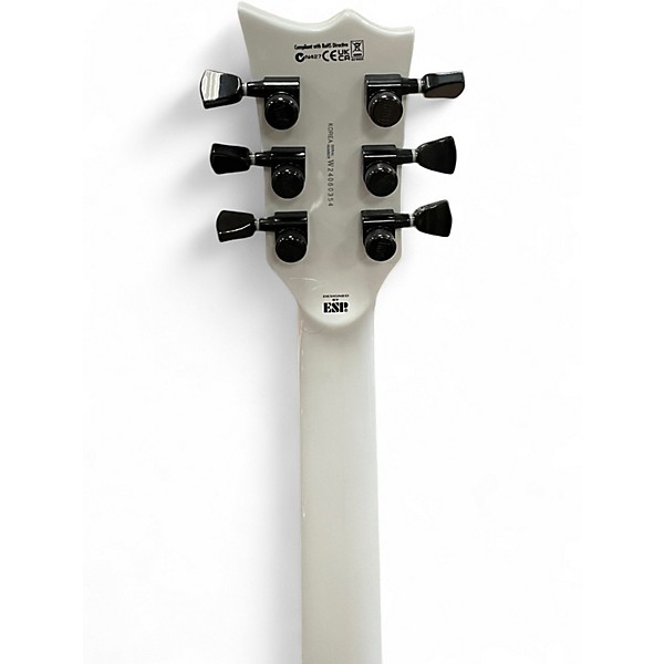 Used ESP James Hetfield Iron Cross White Solid Body Electric Guitar