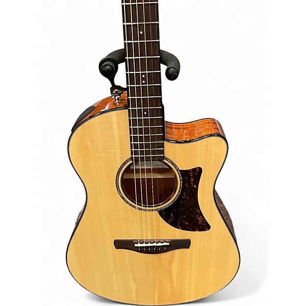 Used Ibanez AAM300CE-NT natural Acoustic Electric Guitar