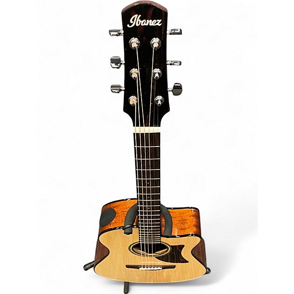 Used Ibanez AAM300CE-NT natural Acoustic Electric Guitar