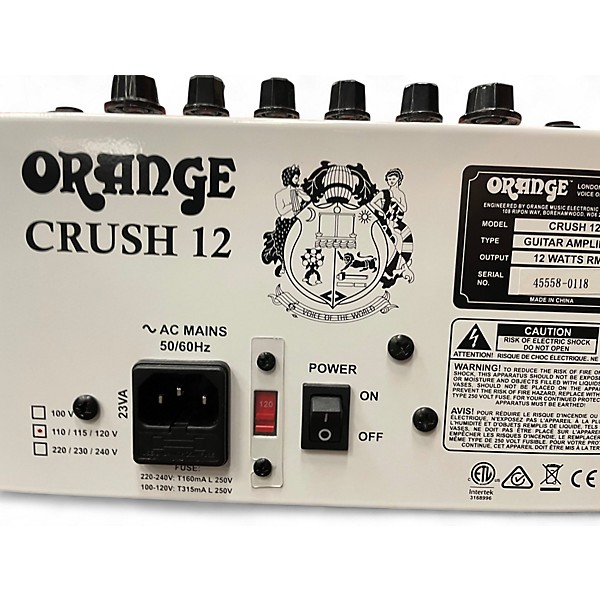 Used Orange Amplifiers Crush 12 Guitar Combo Amp