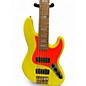 Used Fender MONONEON JAZZ BASS V NEON YELLOW Electric Bass Guitar