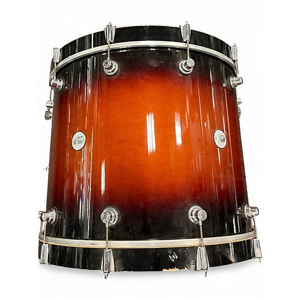 Used DW 4 Piece Design Series 2 Color Sunburst Drum Kit