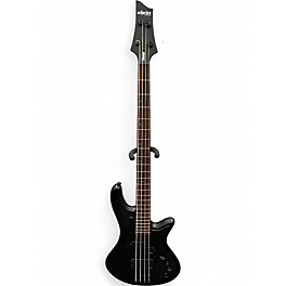 Used Schecter Guitar Research Stilletto Stealth Flat Black Electric Bass Guitar