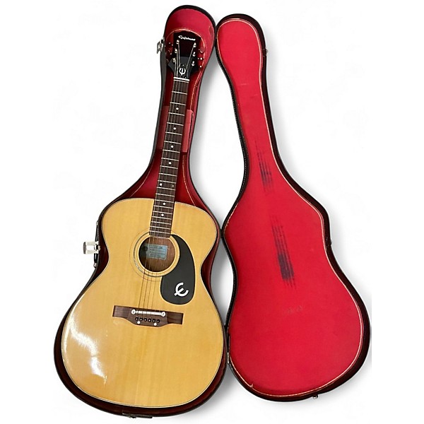 Used 1970s Epiphone FT-130 Natural Acoustic Guitar