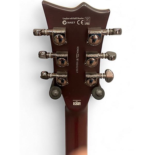 Used ESP LTD EC401QM Red Solid Body Electric Guitar