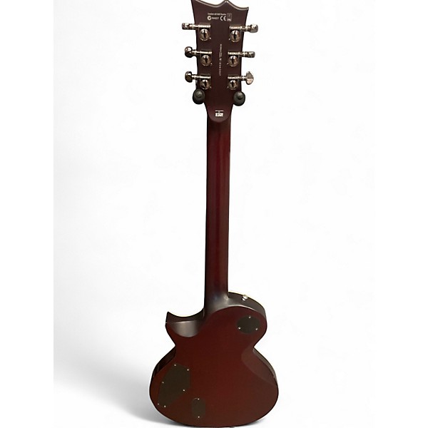 Used ESP LTD EC401QM Red Solid Body Electric Guitar