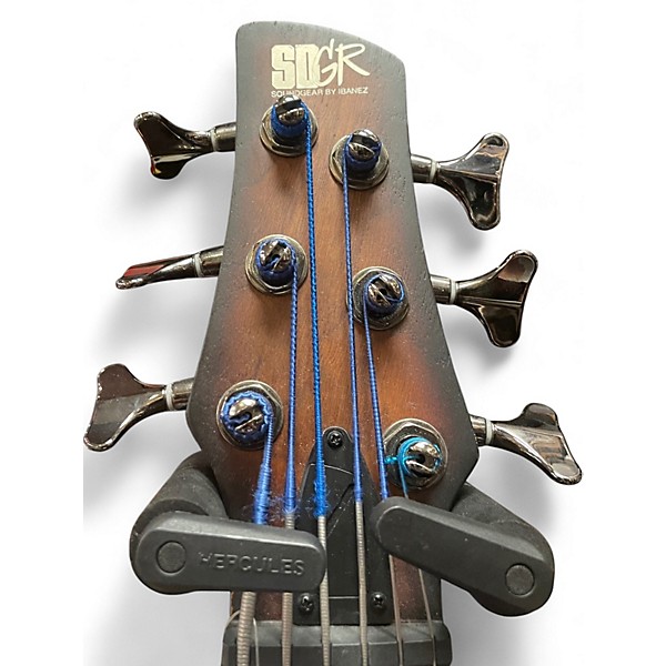 Used Ibanez SRF706 2 Tone Sunburst Electric Bass Guitar