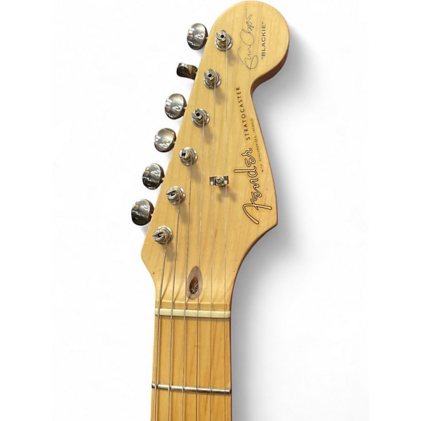 Vintage 1997 Fender eric clapton "blackie" Black Solid Body Electric Guitar